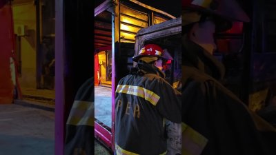Incendio intencional de un cami&oacute;n en Concordia
